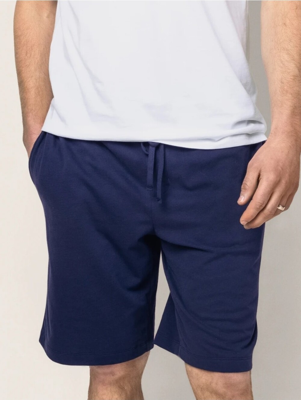 Petite Plume Men's Navy Casual Drawstring Shorts